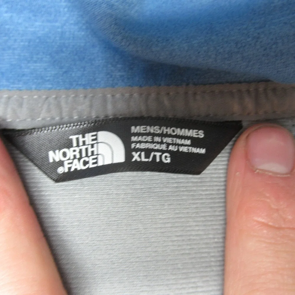 North Face Sweatshirt‎ Mens XL Blue Kilowatt Full Zip Hoodie Track Outdoor Hike